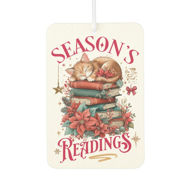 Season's Readings Cozy Kitten  Air Freshener (Front)