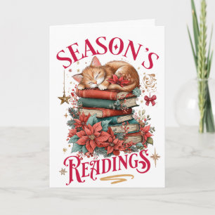 Season's Readings Cozy Kitten Holiday Card