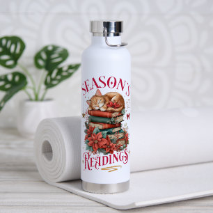 Season's Readings Cozy Kitten  Water Bottle