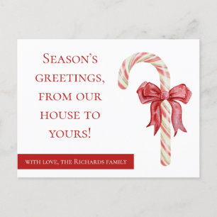 Seasons salue vacances carte postale sucre de cann