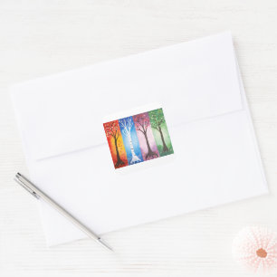 Seasons Square Sticker