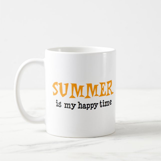 seasons summer happy time coffee mug (Left)