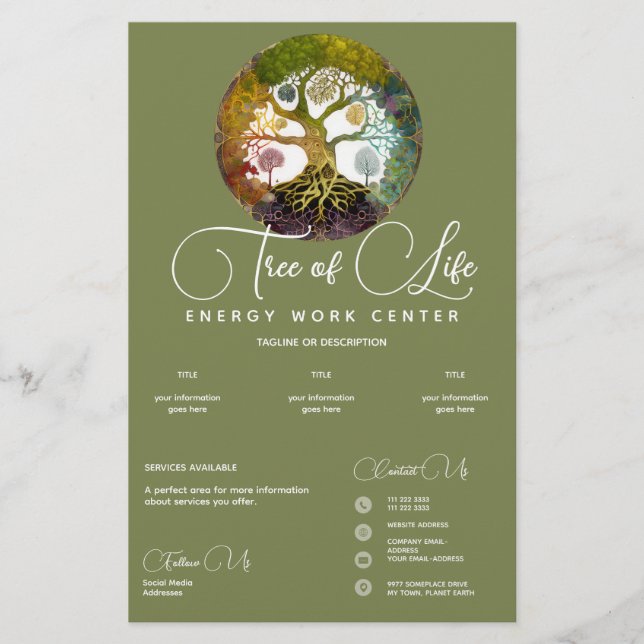 Seasons Tree of Life Flyer (Front)