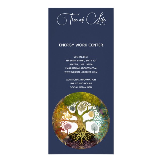 Seasons Tree of Life Rack Card (Back)