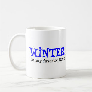 seasons winter favorite time coffee mug