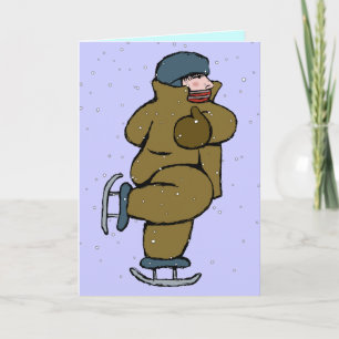 "Seasons Wishes - Skater" Card