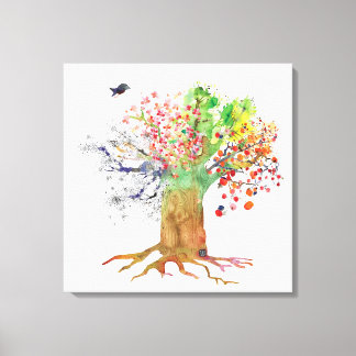 seasonstreebird canvas print