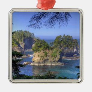 Seastacks, Makah Nation Tribal Lands, Cape Metal Ornament