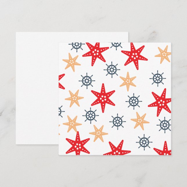 Seastars and steer wheels pattern magnet (Front/Back)