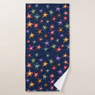 Seastars coloré, ensemble de serviette de salle de