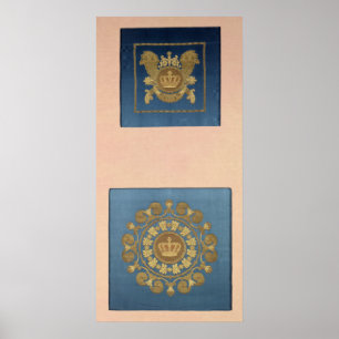 Seat backs by Grand-Freres of Lyons, 1811 Poster