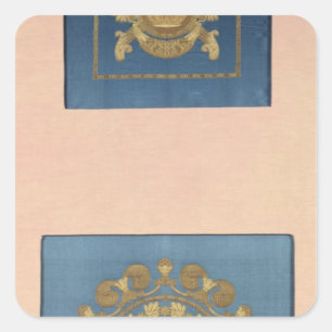 Seat backs by Grand-Freres of Lyons, 1811 Square Sticker