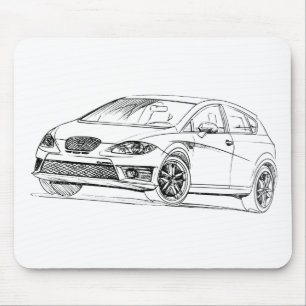 Seat Leon Cupra 2009 Mouse Pad