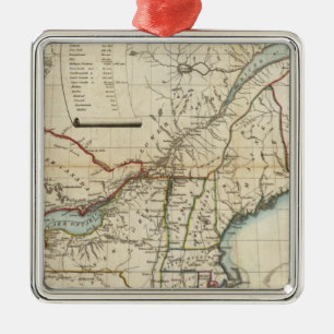 Seat of War in North America Metal Ornament