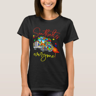 Seatbelts Everyone Autism Awareness Magic School B T-Shirt