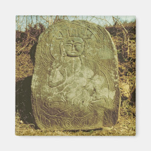 Seated Bodhisattva, Korean, c.985 AD (granite) Magnet