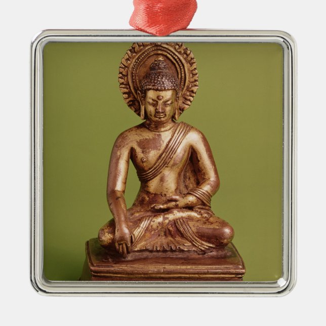 Seated Buddha Metal Ornament (Front)
