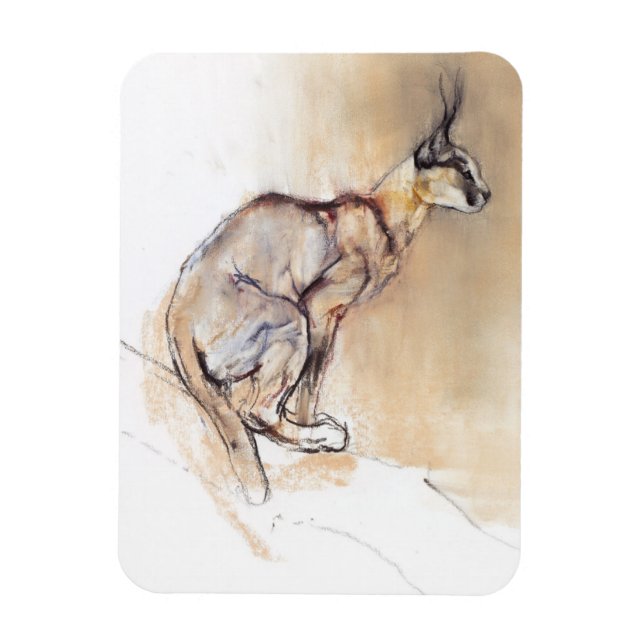 Seated Caracal 2009 Magnet (Vertical)