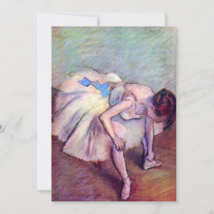 Seated Dancer by Edgar Degas, Vintage Ballet Art