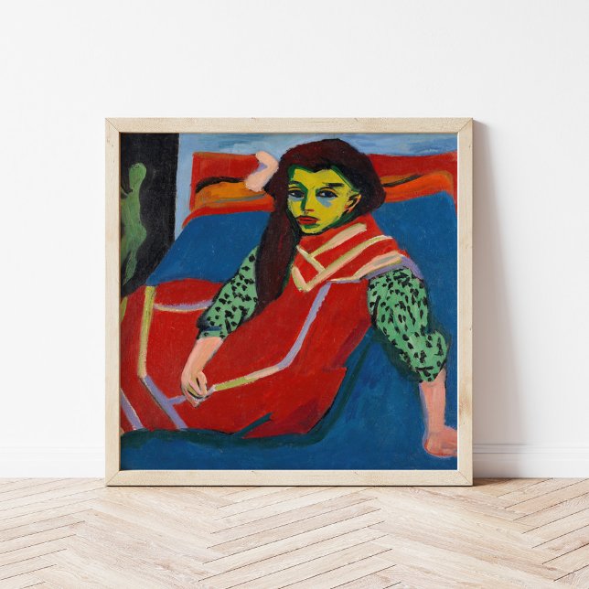 Seated Girl | Ernst Ludwig Kirchner Poster (Creator Uploaded)