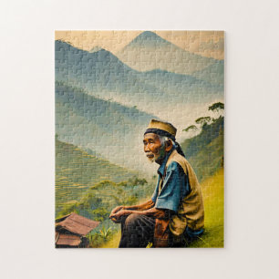 Seated in Serenity Jigsaw Puzzle