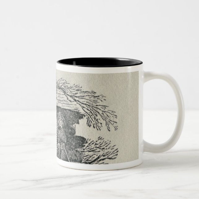 Seated Man Two-Tone Coffee Mug (Right)