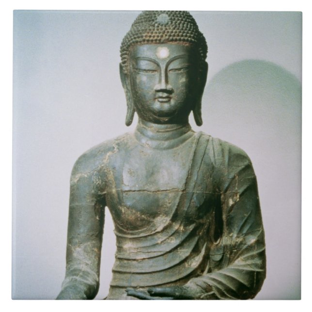 Seated Sakyamuni Buddha from Ch'ungung-ni (iron) Tile (Front)
