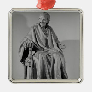 Seated sculpture of Voltaire Metal Ornament