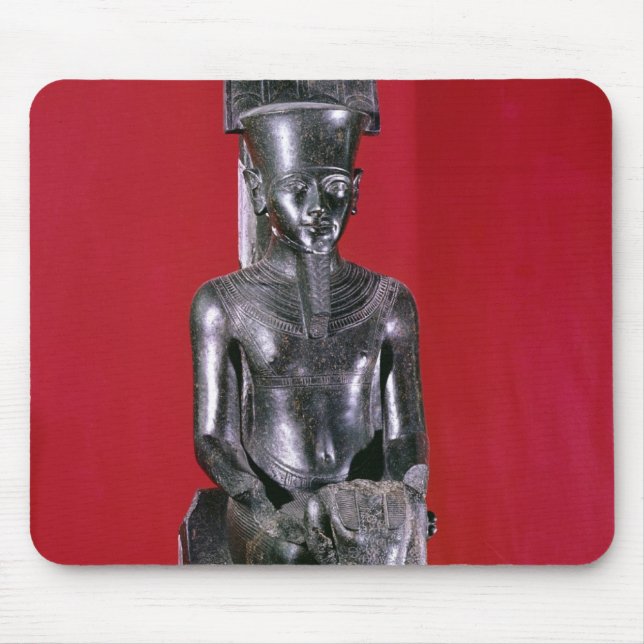 Seated statue of god Amon protecting Mouse Pad (Front)