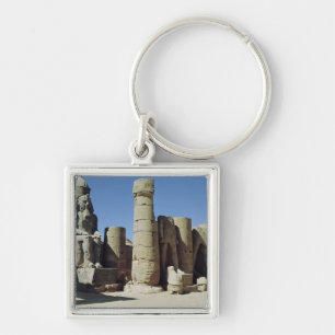 Seated statue of Ramesses II Keychain