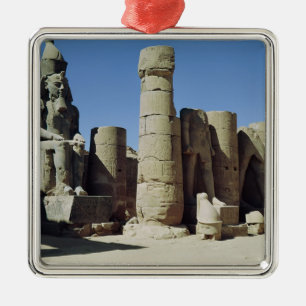 Seated statue of Ramesses II Metal Ornament