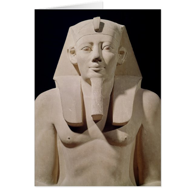 Seated statue Sesostris I ,originally Mortuary (Front)
