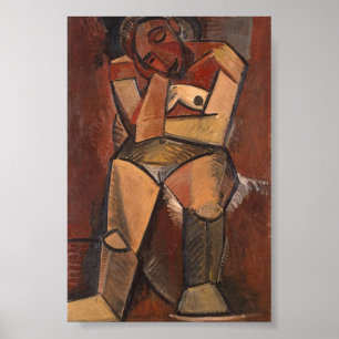 Seated Woman by Pablo Picasso (1908) Poster