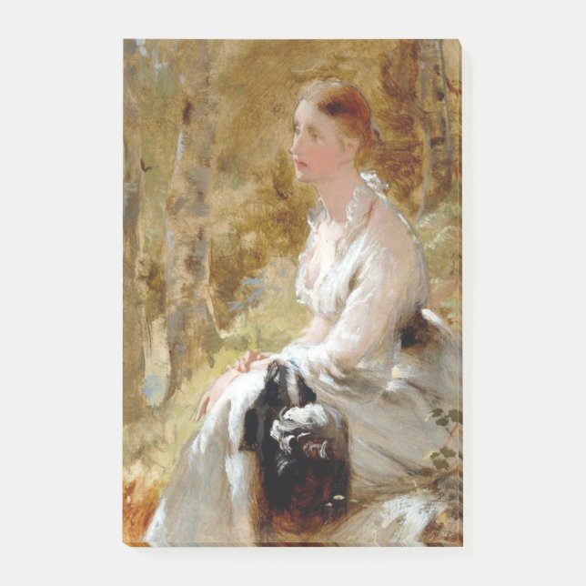 Seated Woman in a Forest (Elegant Beauty) Post-it Notes (Front)