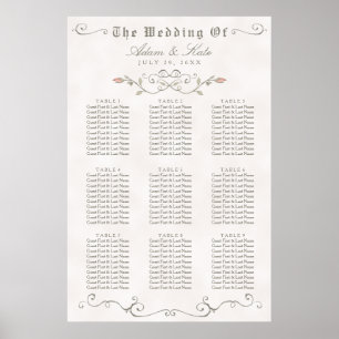 SEATING CHART 61 - 90   Elegant Beauty Wedding