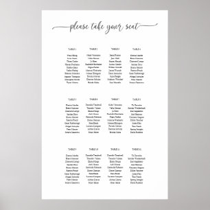 Seating Plan chart template 9