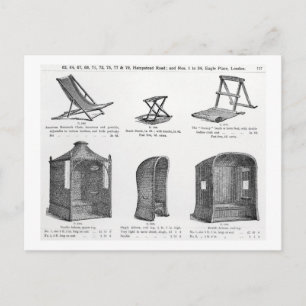 Seats and arbours from the Oetzmann & Co. catalogu Postcard