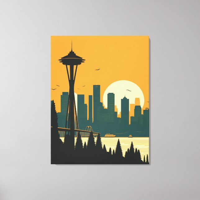 SEATTLE #1 CANVAS PRINT (Front)