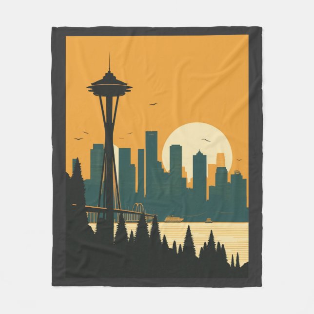 SEATTLE #1 FLEECE BLANKET (Front)
