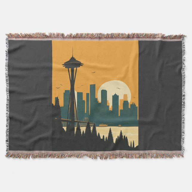 SEATTLE #1 THROW BLANKET (Front)