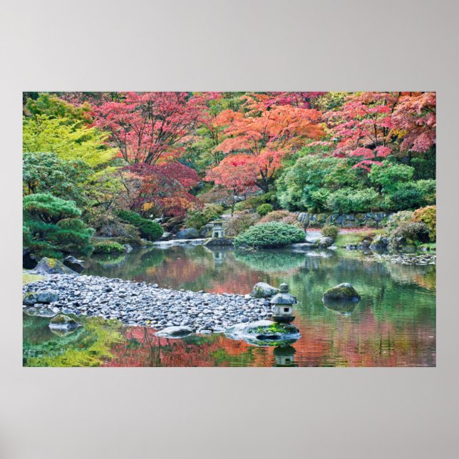 Seattle, Arboretum Japanese Garden Poster (Front)