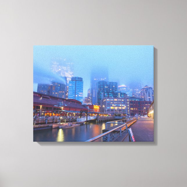 Seattle at Dawn Canvas Print (Front)