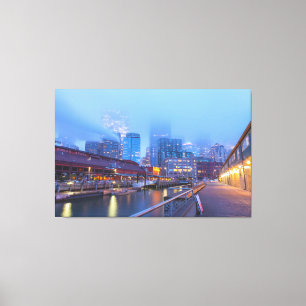 Seattle at Dawn Canvas Print
