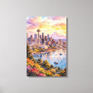Seattle canvas print