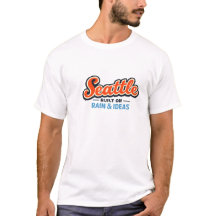Seattle Construit sur la Pluie & Idées T-Shirt – V