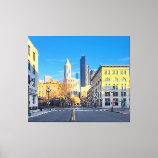 Seattle Downtown Canvas Print (Front)