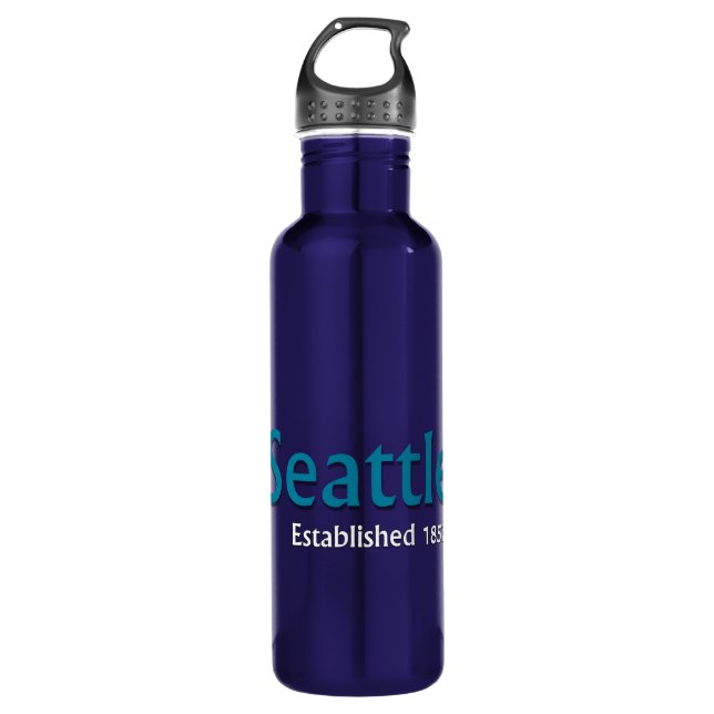 Seattle Established Water Bottle (24 oz) (Front)