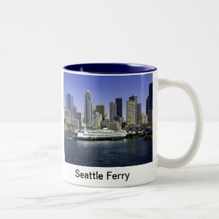 Seattle Ferry Washington State Two-Tone Coffee Mug