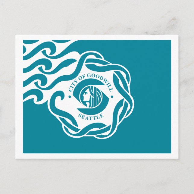 Seattle Flag Postcard (Front)