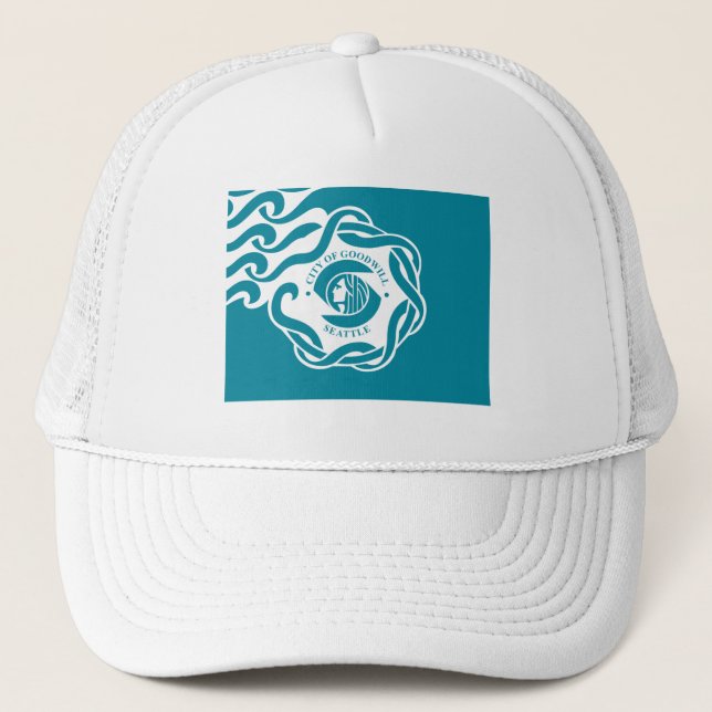 Seattle Flag Trucker Hat (Front)